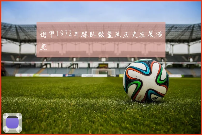 德甲1972年球队数量及历史发展演变
